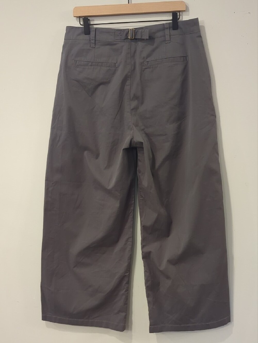 Pact Boulevard Brushed Twill Wide Leg Trouser Storm Gray size Large - Picture 5 of 13